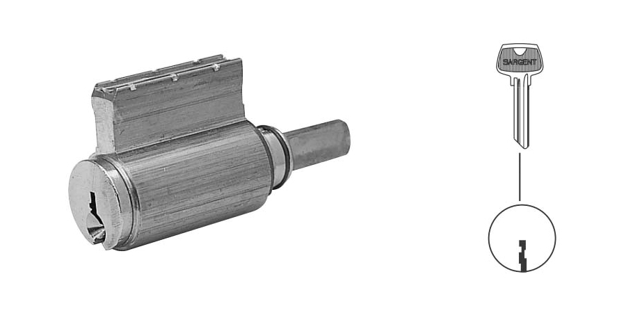 Door Lock Cylinder, 6 Pin or Disc Pin Length, Cylinder Unit, Bit Key Blank