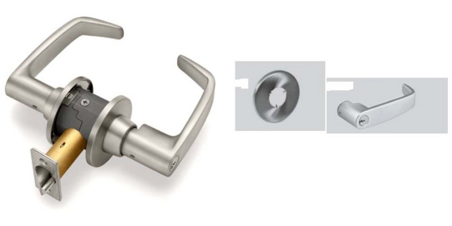 Bored Cylindrical Lever Lock, ANSI: Grade 1, Function: Entrance/Office ...