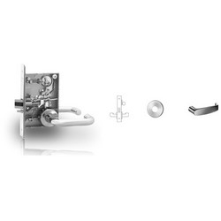 Sargent RX-8271-24V-LNL-26D Electric Mortise Lock, Fail Secure, 24V, La Keyway, LN Rose, L Lever, Field Reversible, Satin Chrome