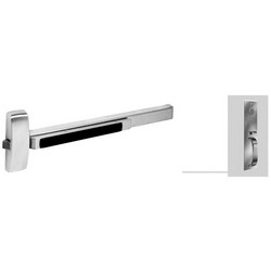 Exit Device, Rim, Electric Latch Retraction, Key Retracts Latch with PSB/ET Trim, PTB Escutcheon, 33 to 36&quot; F Rail, Dull Stainless