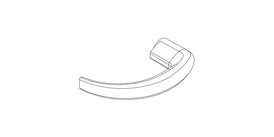 Door Lock Interior Lever, US26D Satin Chrome, Cast Zinc, 5-1/2 in. W