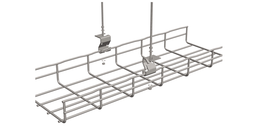 Trapeze Hanging Clip, Steel, Pre-Galvanized, 2.4 x 1.85 x 0.06 in.,