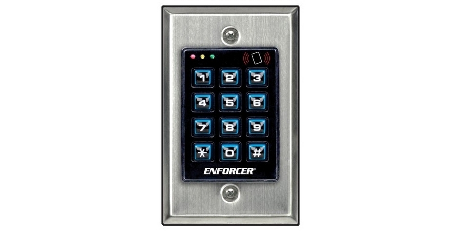 Indoor Illuminated Access Control Keypad, 12 to 24 VAC/DC Input, 24 to ...
