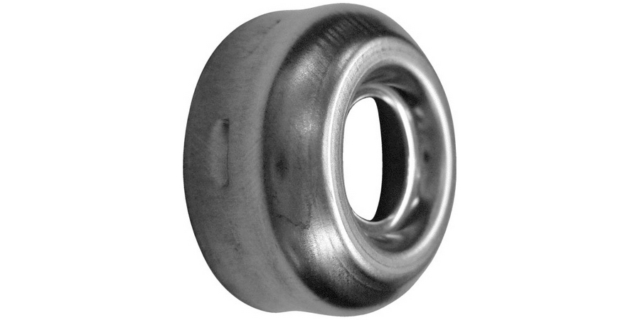 Door Lock Case Cap, Chrome-Plated, For Use With Double Bitted Key