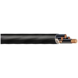 Cable, 4 AWG, 3 Conductor, XHHW-2 CDRS XLP #8 Ground PVC (Polyvinyl Chloride) jacket