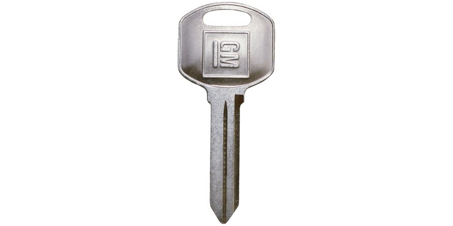 Secondary Key Blank, Automotive Key Blank, Original-Shaped Bow, Brass ...
