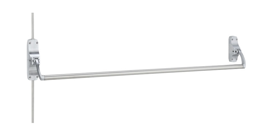 Door Exit Device, Surface Mount Vertical Rod, Lever, Right Hand Reverse ...