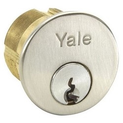 Mortise Lock Cylinder Plug, Symphony, Conventional, 6-Pin, GD Keyway, Satin Chrome, For 1-1/4&quot; Cylinder