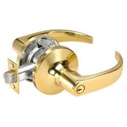 Cylindrical Lever Lock, Pacific Beach, 2-3/4" Backset, Bright Chrome, For Privacy/Bedroom/Bathroom
