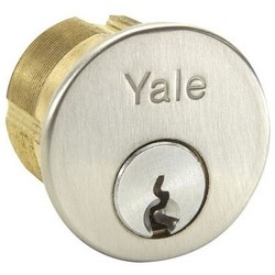 Rim Lock Cylinder, Standard, 6-Pin, FL Keyway, Dark Oxidized Satin Bronze, For Exit Device Trim