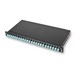 1U 19" 48-F LANS PATCH PANEL  24 LCDUP SHUTT MM/OM4 LOADED  LANS-148-AD-03Q-S8B