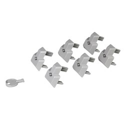 Set Of 6 Locking Caps For, British Standard Outlets, Includes 1 Key