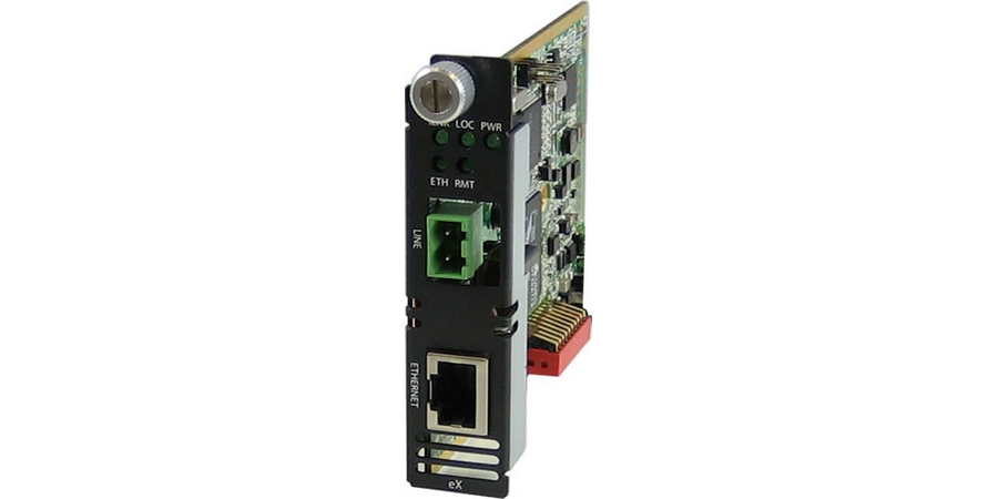 eX-1CM1110-TB Managed Gigabit Ethernet Extender Module: 1 port 10/100 ...