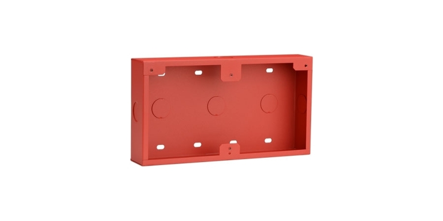 Conduit box, Red, Height 120mm, Surface-mount, Depth 30mm