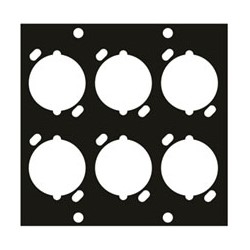 UCP Module, Six XLR Female Punchouts