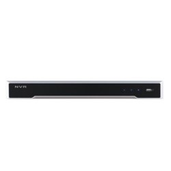 Network Video Recorder, Plug-And-Play, 16-Channel, 4K, Audio/12 Megapixel Video Input, 1920 x 1080p HDMI/VGA Output, H.264/H.265, 100 to 240 Volt AC, 200 Watt, PoE, 2 TB HDD