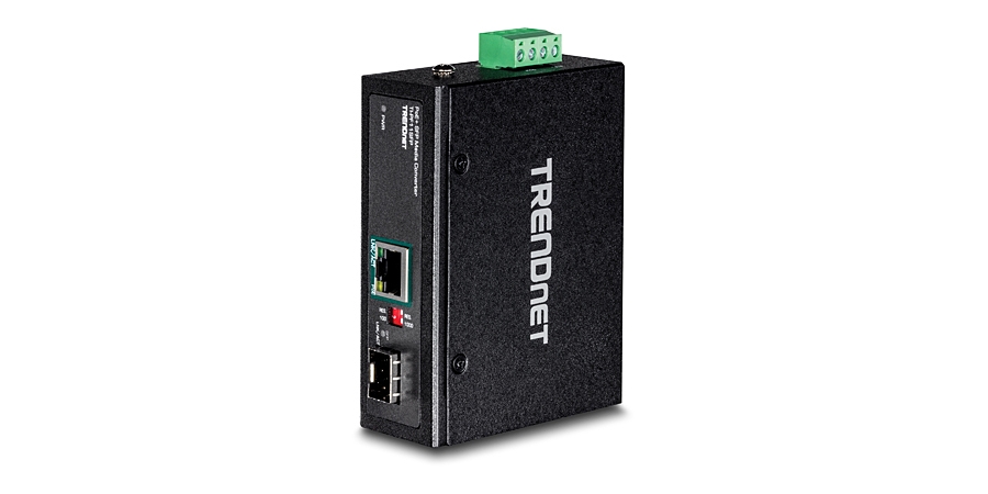 Industrial Media Converter, Conversion: Fiber to Copper, 2-Port, 36 W ...