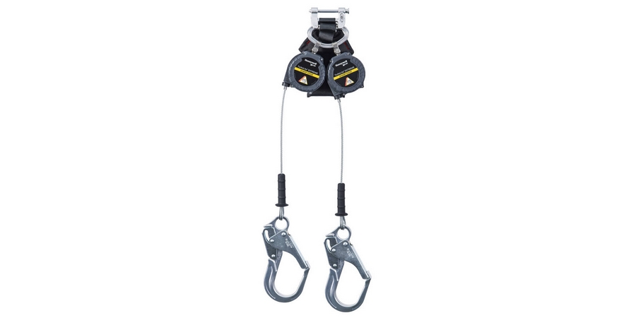 Turbolite Edge Personal Fall Limiter, Double Leg, Aluminum Rebar Hook, 6'