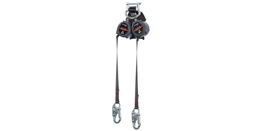 Turbolite Edge Personal Fall Limiter, Double Leg, Steel Locking Snap ...