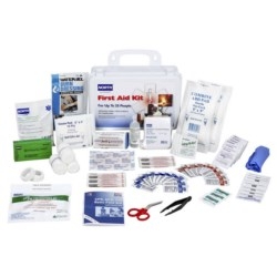 25 PERSON FIRST AID KIT, PLASTIC, BULK, CLASS A ANSI 2015, NORTH BY HONEYWELL, WHITE CASE