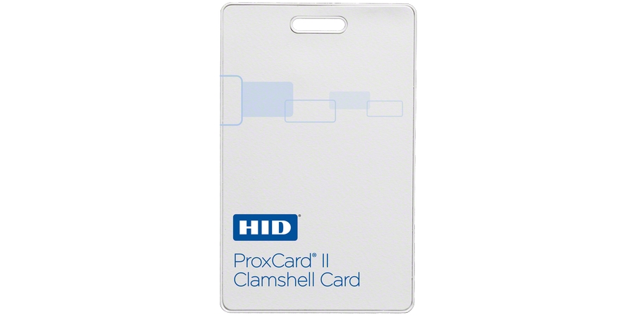 Proximity Clamshell Card, Passive, White, 0.075 in. Dp, 85 Bit, 2.13 in ...