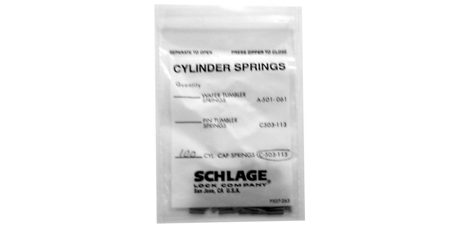 Cap Retainer Pin Spring, For Use With Schlage Classic Keyways Including ...