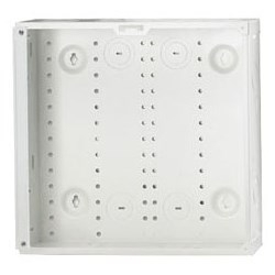 Structured Media Enclosure, 1-Piece Box, Recess/Surface Mount, 14.38" Width x 3.85" Depth x 14" Height, 20 Gauge Steel, Powder Coated White, Without Cover