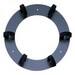 Fiber Optic Cable Storage Ring, Recloseable, Circular, Surface Mount to Wall, 12" Diameter, 16 Gauge Sheet Metal, With (6) Removable 3" Loop, For Optical Fiber and Copper Cabling Service Loop Storage