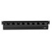Cable Management Duct, Slotted, Horizontal, Rack Mount, 1RU, 1.5" Width x 3" Depth Front Only, PVC, With Clip/Slotted Duct Cover