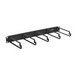 Cable Manager, Horizontal, Flat, 5-Ring, Rack Mount, 2RU, 19" Width x 6.5" Depth x 3.47" Height, 16 Gauge Steel, Powder Coated Black, With 6" Metal Ring