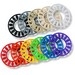 Icon Wheel, Contains: (4) Blank, (2) Cat 5e, (2) Cat 6, (1) V1, (1) V2, (1) V3, (1) V4, (1) D1, (1) D2, (1) D3, (1) D4, Blue
