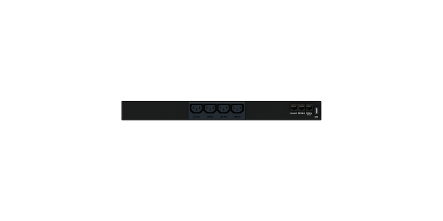 iPDU, Monitored Input; 100 to 240Vac; Horizontal, 1U; 20A; 12 Outlets ...