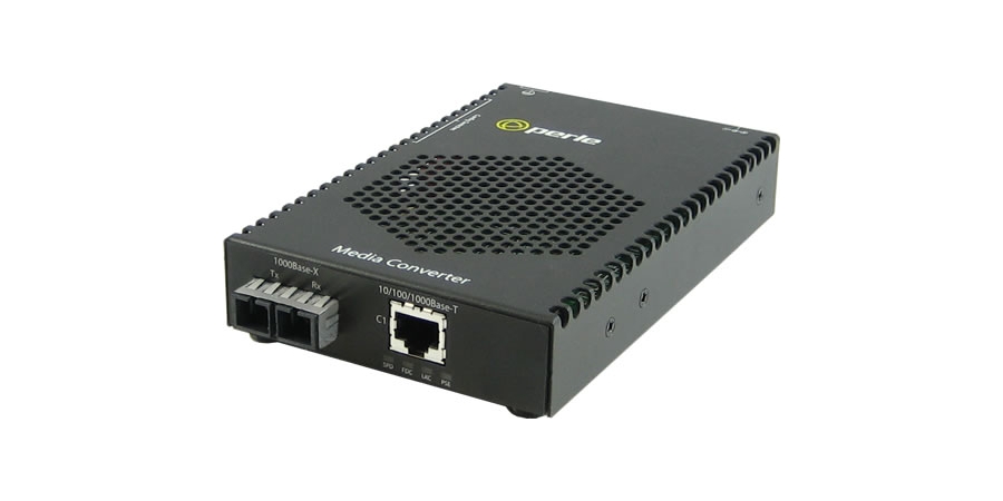 Media and Rate Converter,RJ45,Base-T/LX/LH,Gigabit Ethernet Network ...