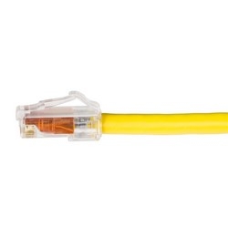 Patch Cord, Modular, 24 AWG, 4 Pair, Solid Conductor, Single Ended, Category 6, 25 FT, Yellow Jacket