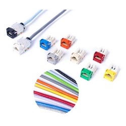 CBL ASSY MOD-HDM 24-4PR SOLID CAT6 T568A/B MGS400 25FT LSZH CPC3222-38F025 WHITE