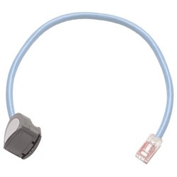 GigaSpeed XL Visipatch Hybrid Patch Cord, Cat6, 360 To Gs8E, 4-Pair, LSZH, Light Blue, 35 Feet