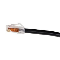 GigaSPEED XL GS8E Stranded Cordage Modular Patch Cord, Black Jacket
