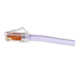 Patch Cord, Modular, 24 AWG, 4 Pair, Category 6, Stranded, Rollover Cable, Pinned 1 to 8 and 8 to 1, 10 FT, Lilac Jacket