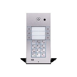 2N IP Intercom, Vario, 210mm Width x 29mm Depth x 100mm Height, With 6-Button and Keypad