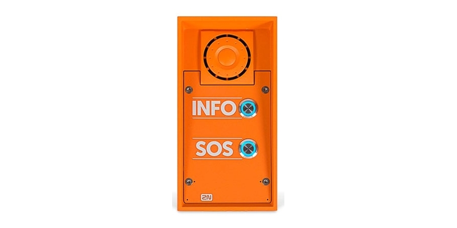9152102W IP Intercom, Orange, Aluminum, Message EMERGENCY, Hardwired ...