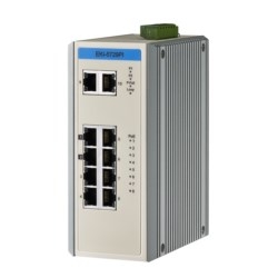 Industrial Ethernet Switch, 8x10/100/1000Mb POE Ports, 2 Gigabit Ports