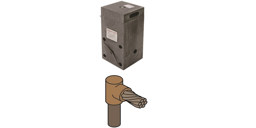 Exothermic Welding Mold,2/0 AWG,Copper,Cable to Ground Rod Mold ...