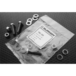 Silicon Bronze Hardware Kit, 1/4"-20 Stud: 2 Nos with Flat & Split Washers & Hex Nuts