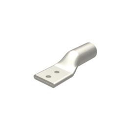 Aluminum Compression Lug, 2 Hole without Inspection Window, 1000 kcmil, 1/2&quot; Stud, 1-3/4&quot; Stud Hole Spacing, Al/Cu Rated, Tin Plated