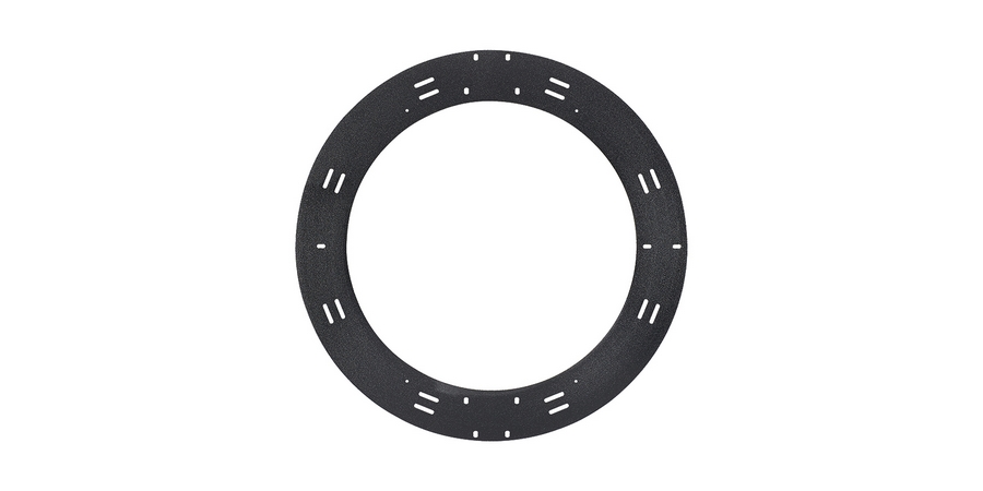 Cable Slack Management Ring,Ring Cable Management,Black,Steel,WxHxD: 23 ...