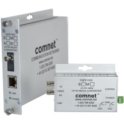 Small Size 100Mbps Media Converter, SC Connector, AC/DC Power, sm, 2 fiber