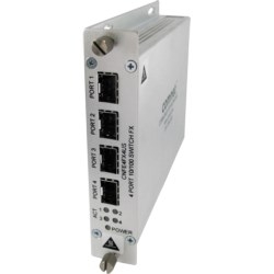 Unmanaged Switch, 4 Port, 100Mbps, 4 Copper, SFP Sold Separately
