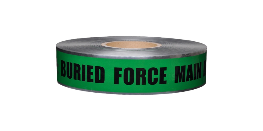 CAUTION FORCE MAIN LINE BELOW, 2