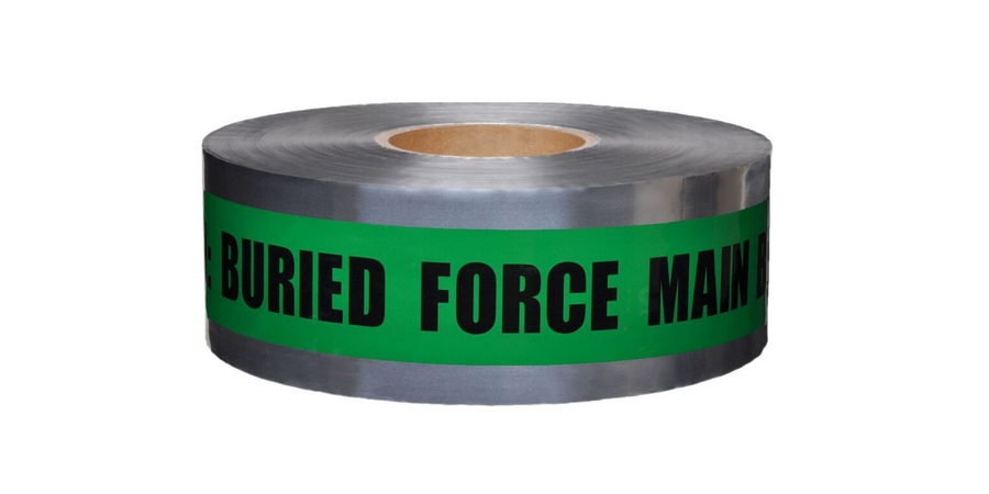 CAUTION FORCE MAIN LINE BELOW, 3
