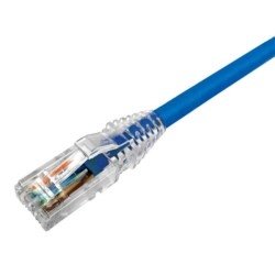 NETCONNECT CAT6A U/UTP LSZH   RJ45 BLUE PATCH CORD, 1M      NPC6AUZDB-BL001M